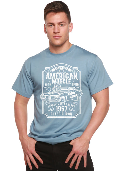 American Muscle Men's Bamboo Viscose/Organic Cotton Short Sleeve Graphic T-Shirt Spun Bamboo