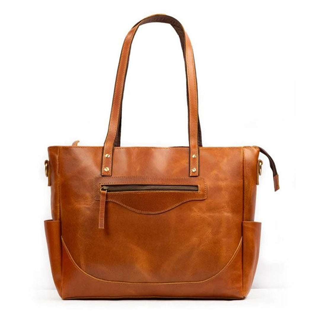Luxury Kodiak Tote - Tan Classy Leather Bags