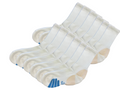 High Performance Crew Bamboo Viscose Socks Unisex White Color - 12-pack Spun Bamboo