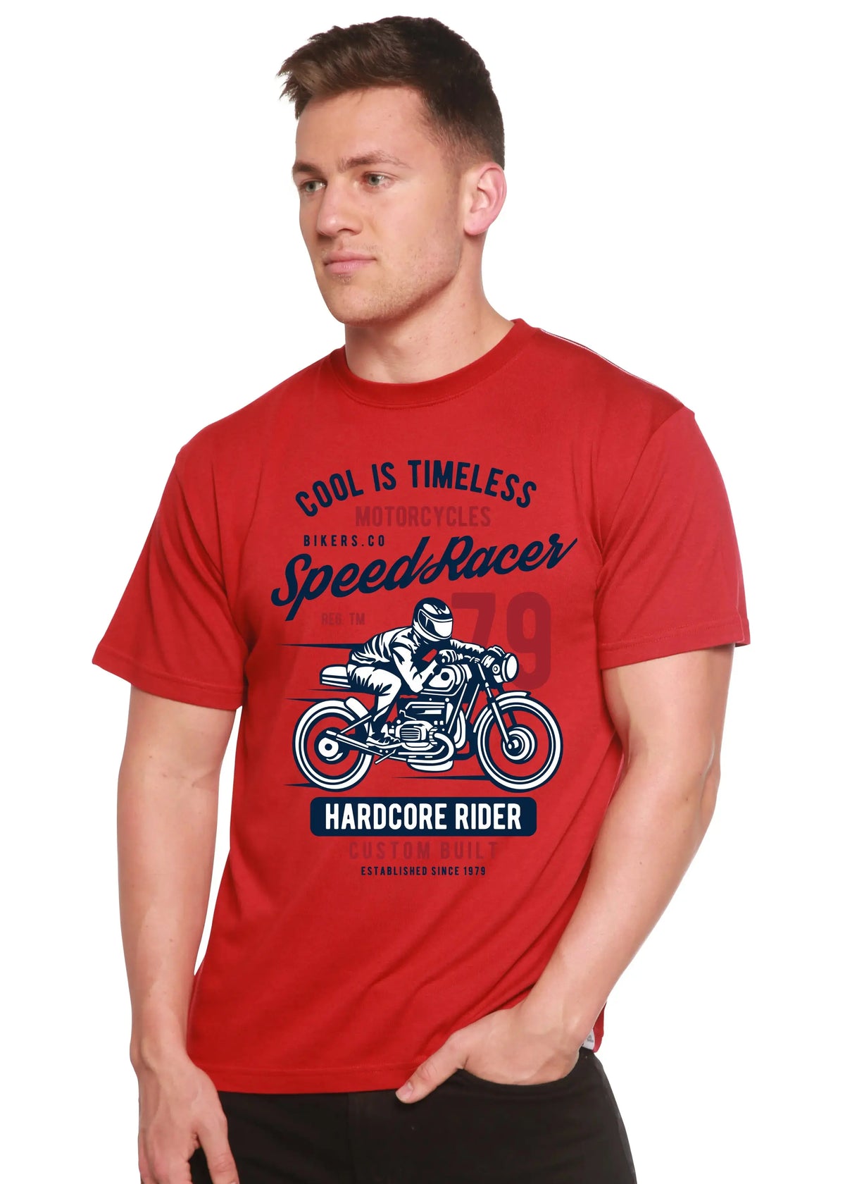 Speed Racer Spun Bamboo® Men's Bamboo Viscose/Organic Cotton Short Sleeve Graphic T-Shirt Spun Bamboo