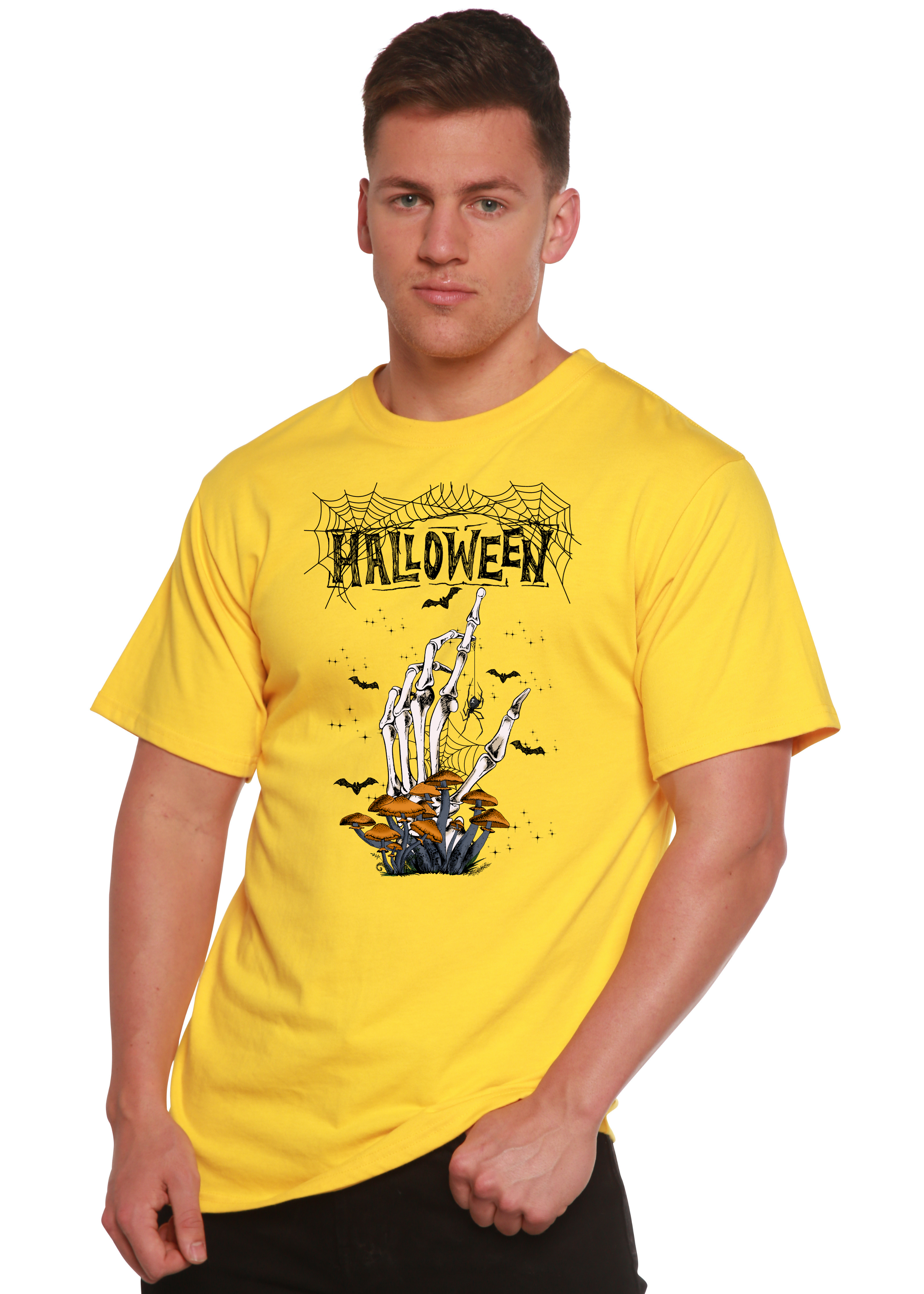 Halloween Men's Bamboo Viscose/Organic Cotton Short Sleeve Graphic T-Shirt Spun Bamboo