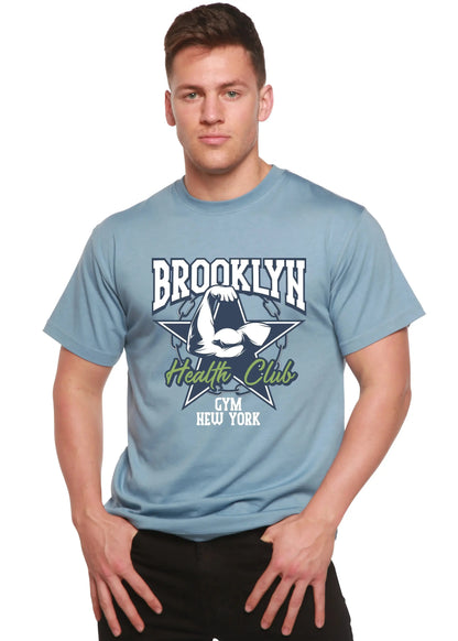 Brooklyn Health Club Men's Bamboo Viscose/Organic Cotton Short Sleeve Graphic T-Shirt Spun Bamboo
