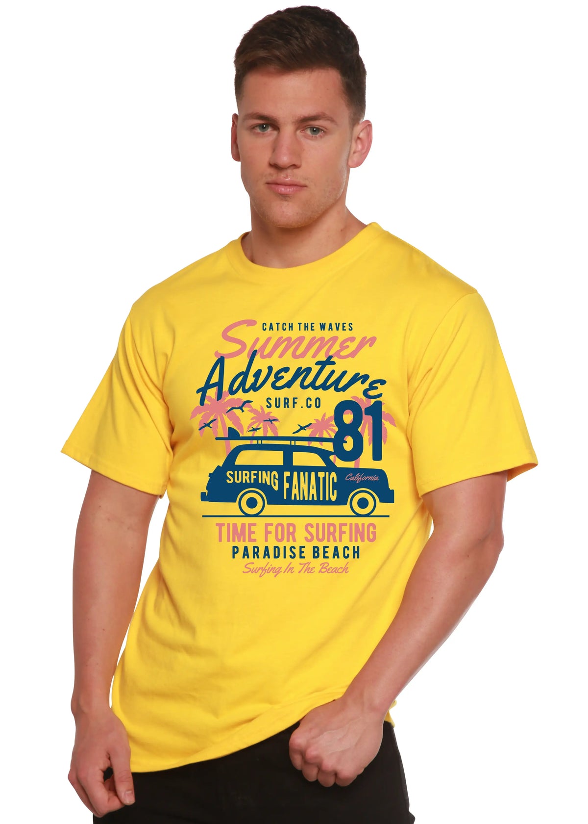 Sammer Adventure Spun Bamboo® Men's Bamboo Viscose/Organic Cotton Short Sleeve Graphic T-Shirt Spun Bamboo