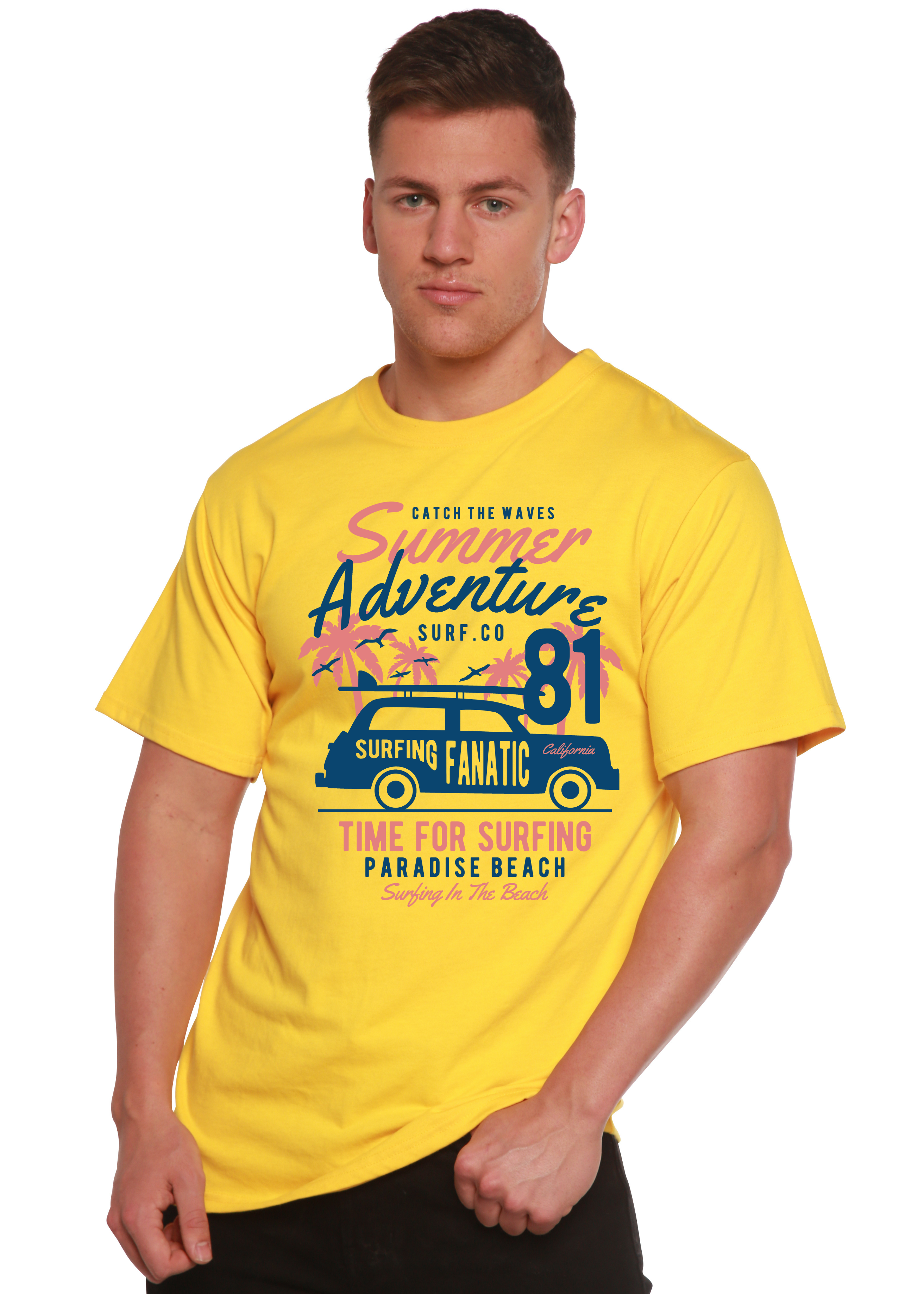 Sammer Adventure Spun Bamboo® Men's Bamboo Viscose/Organic Cotton Short Sleeve Graphic T-Shirt Spun Bamboo