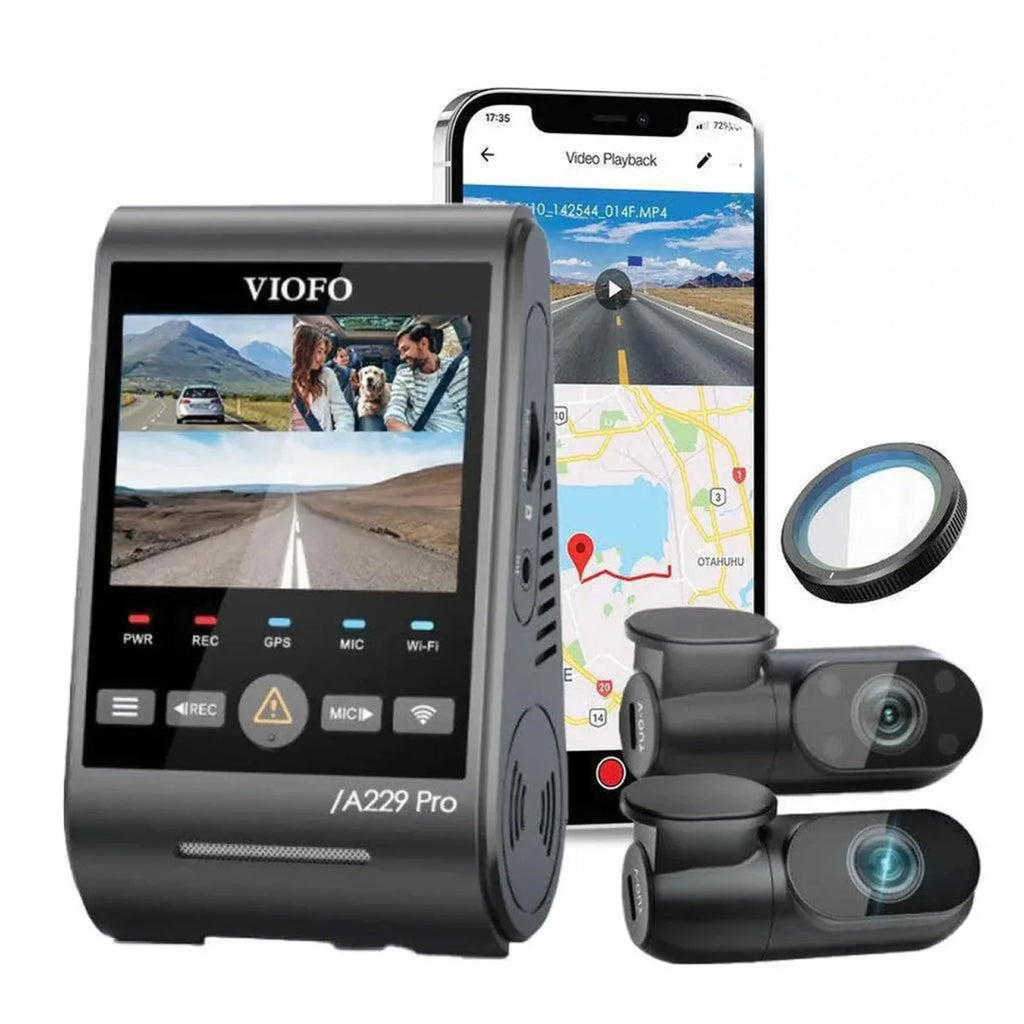 VIOFO A229 Pro 4K UHD 3-Channel Dash Cam BlackboxMyCar