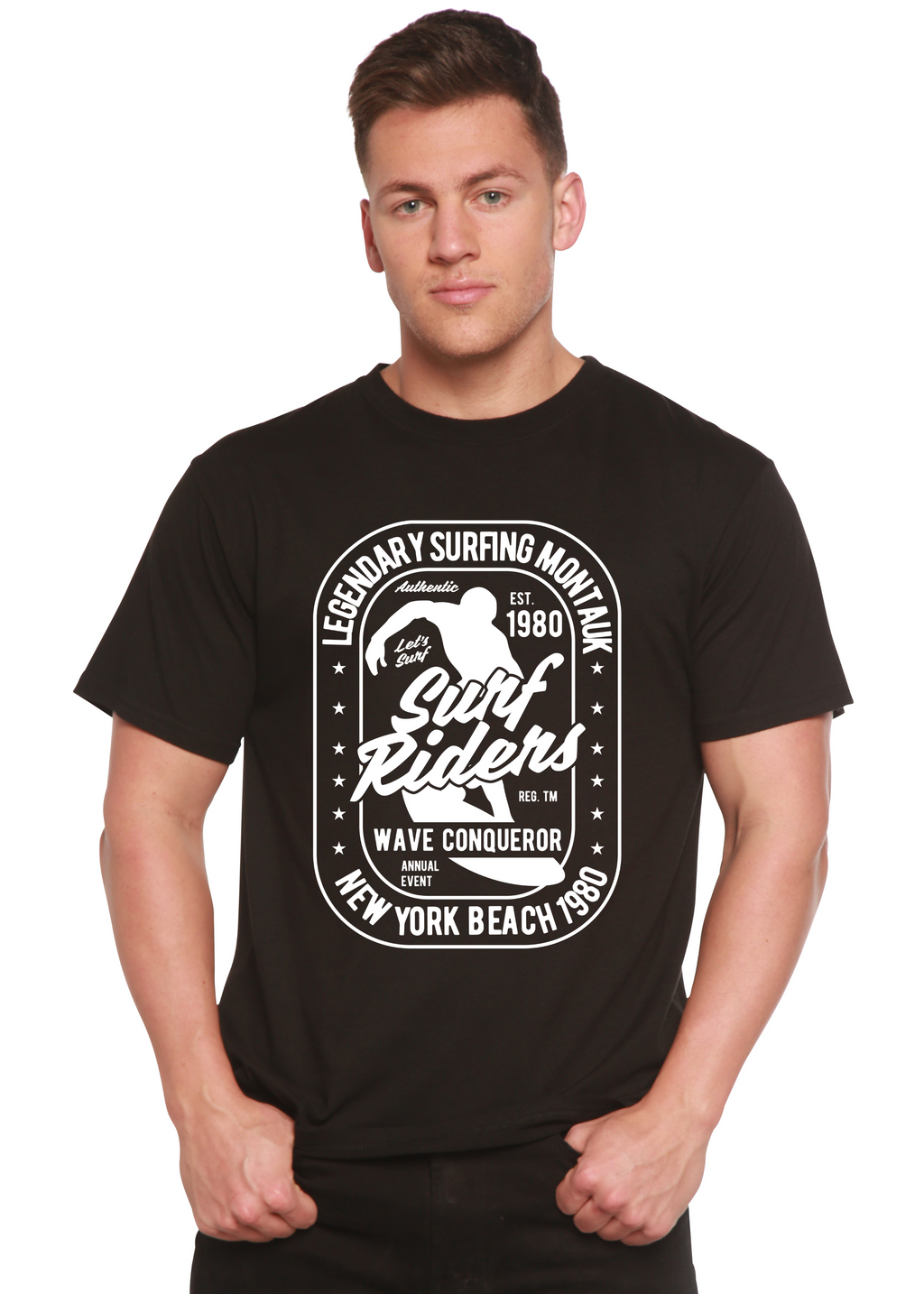 Surf Rider Spun Bamboo® Men's Bamboo Viscose/Organic Cotton Short Sleeve Graphic T-Shirt Spun Bamboo