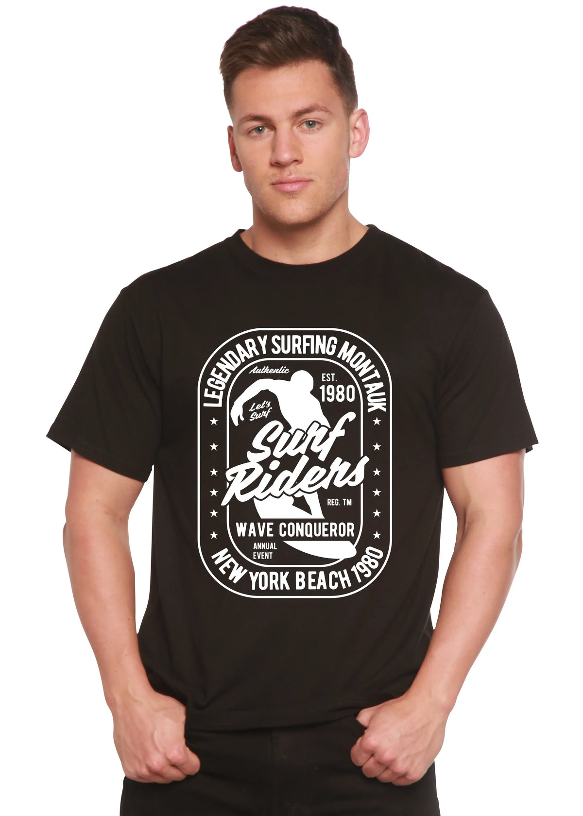 Surf Rider Spun Bamboo® Men's Bamboo Viscose/Organic Cotton Short Sleeve Graphic T-Shirt Spun Bamboo