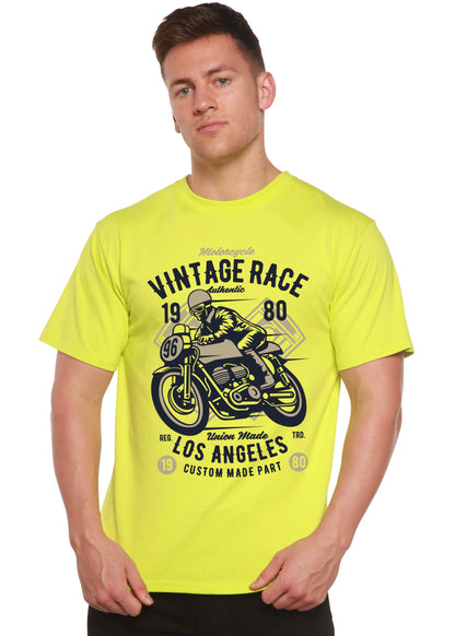 Vintage Race Spun Bamboo® Men's Bamboo Viscose/Organic Cotton Short Sleeve Graphic T-Shirt Spun Bamboo