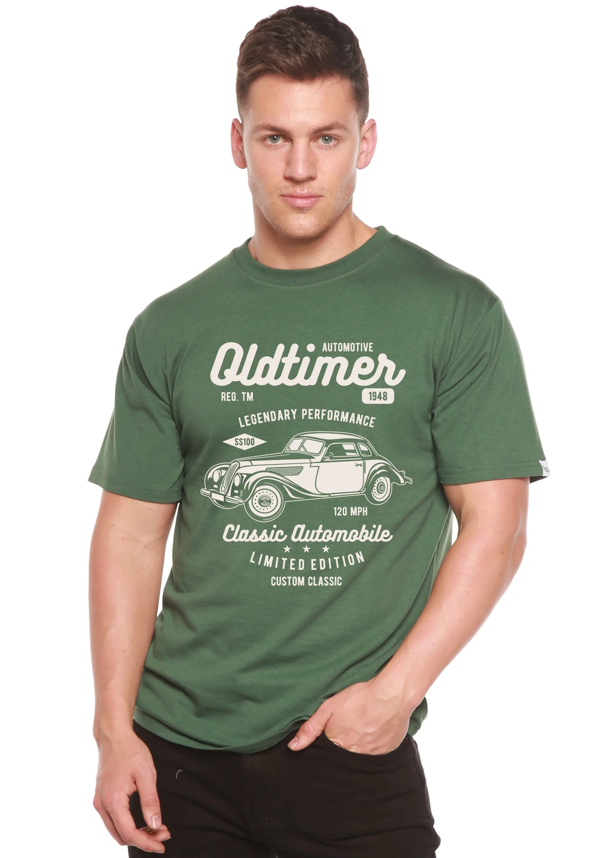 Oldtimer Spun Bamboo® Men's Bamboo Viscose/Organic Cotton Short Sleeve Graphic T-Shirt Spun Bamboo