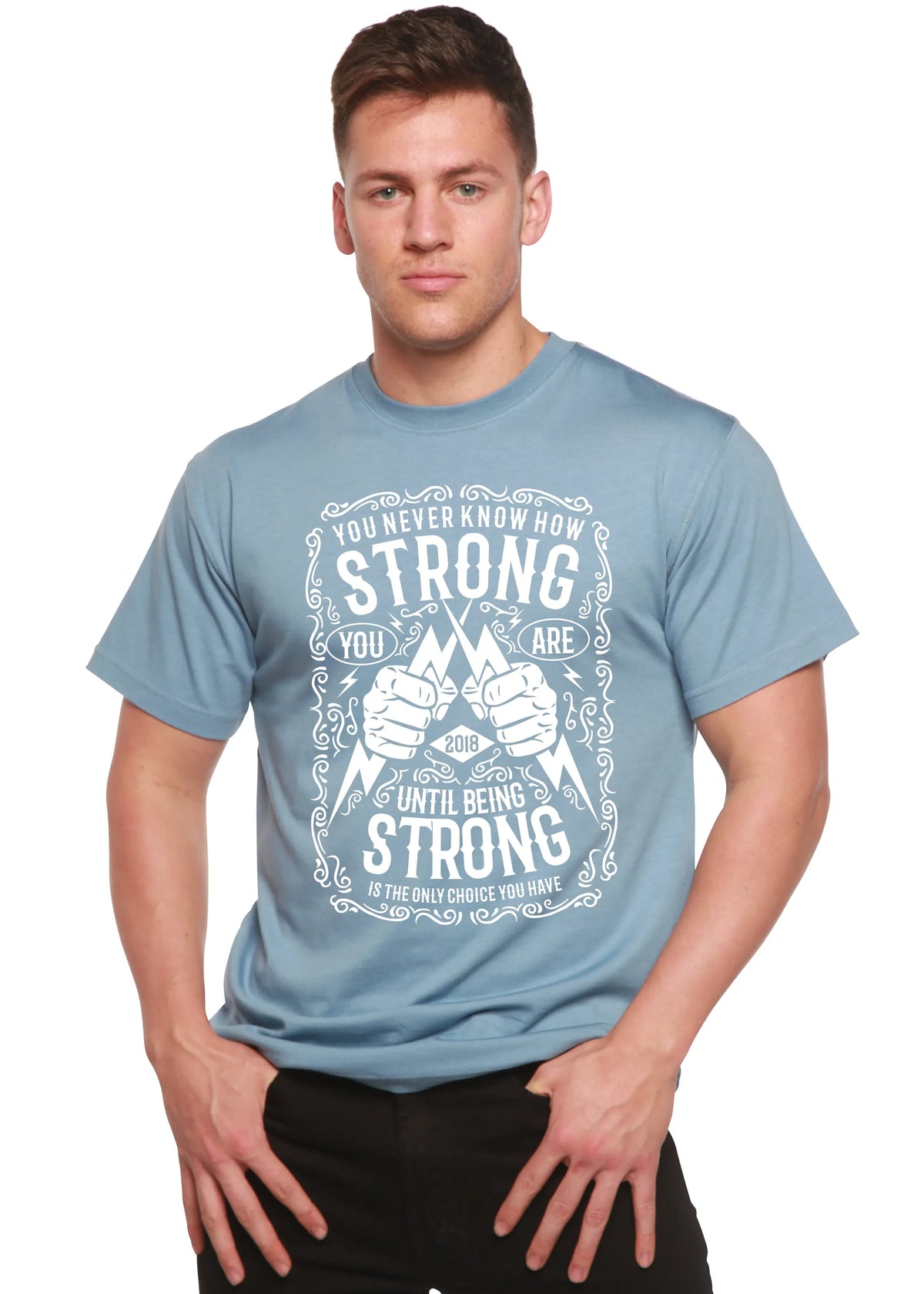 Strong Spun Bamboo® Men's Bamboo Viscose/Organic Cotton Short Sleeve Graphic T-Shirt Spun Bamboo