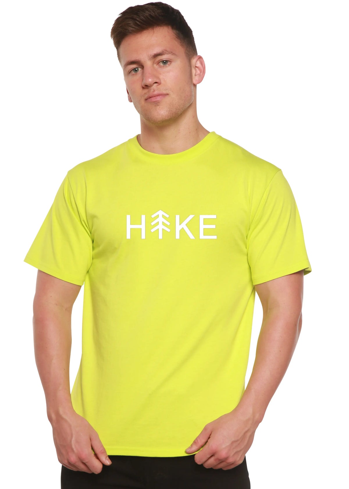 Hike Men's Bamboo Viscose/Organic Cotton Short Sleeve Graphic T-Shirt Spun Bamboo