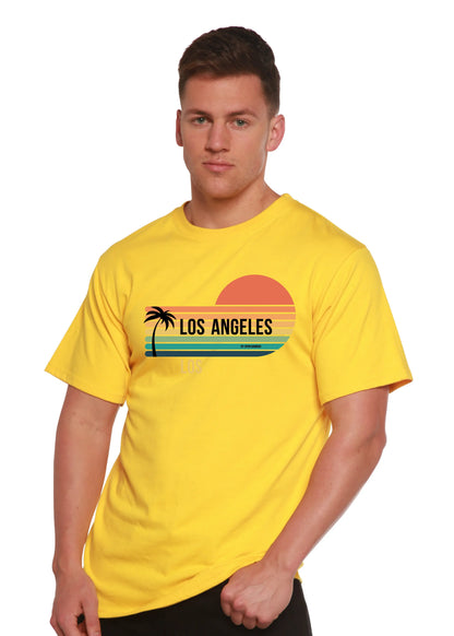 Los Angeles Spun Bamboo Unisex Bamboo Viscose/Organic Cotton Short Sleeve Graphic T-Shirt Spun Bamboo