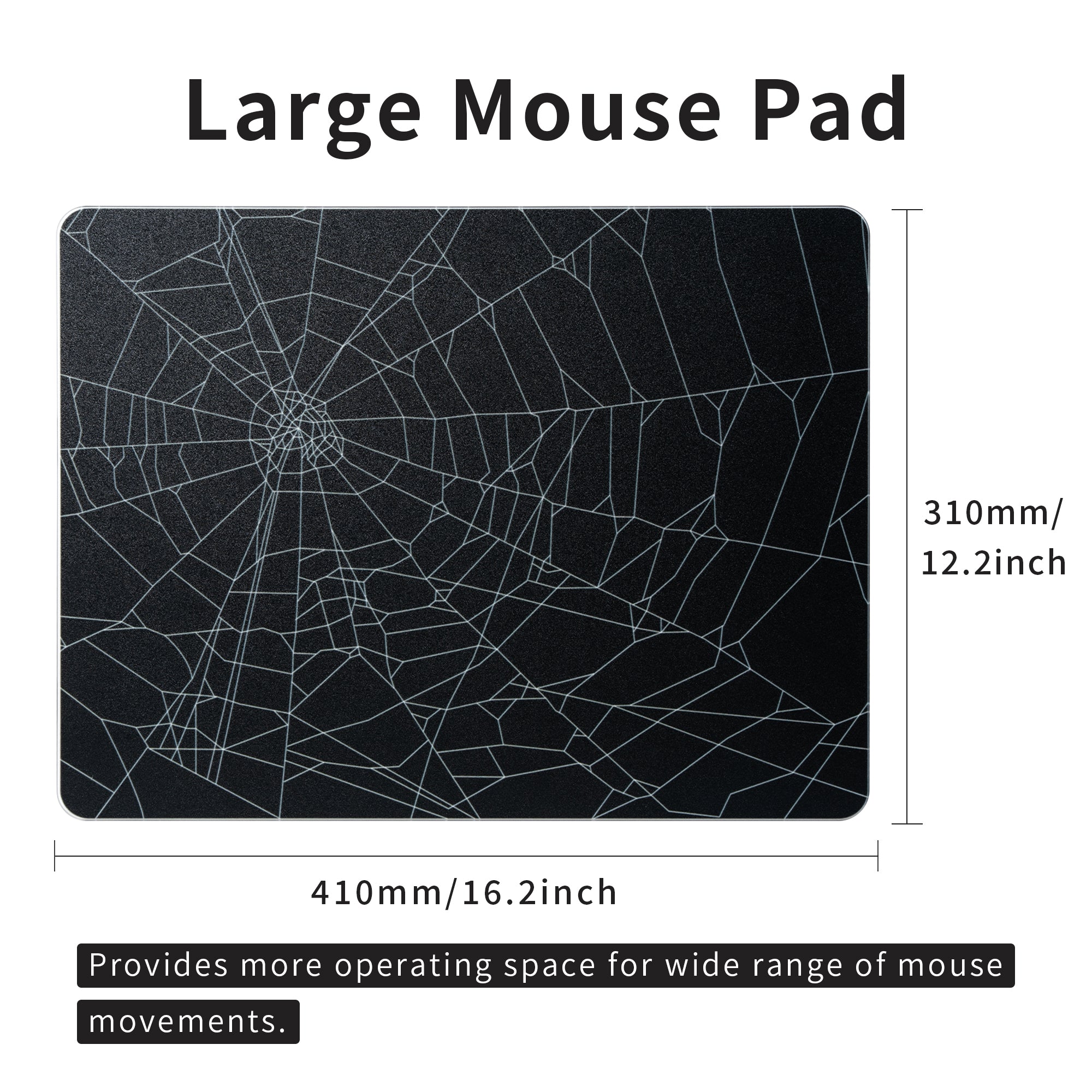 XVX Tempered Glass Large Mouse Pad for FPS Gaming XVX Keyboard Channel