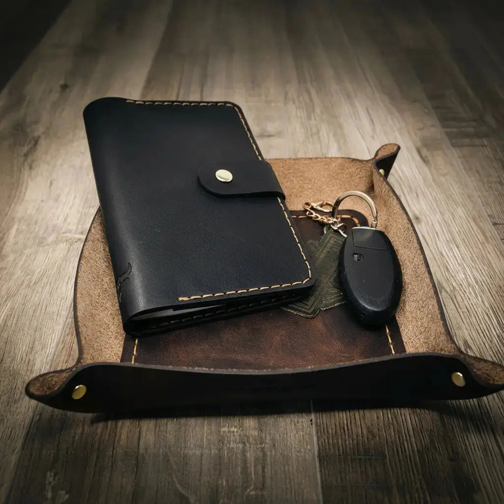 Valet Tray Bull Sheath Leather