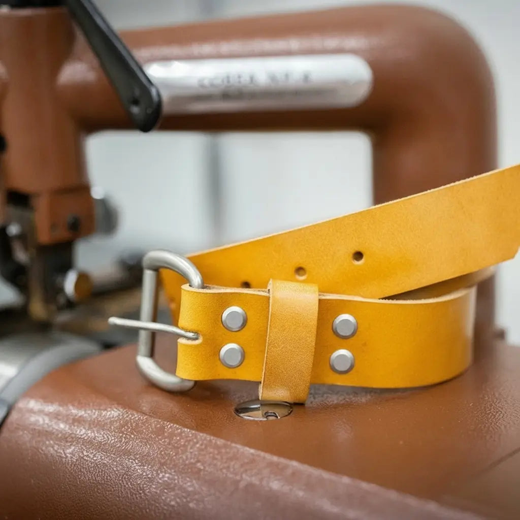 Men's Leather Belt - Saddle Tan Bull Sheath Leather