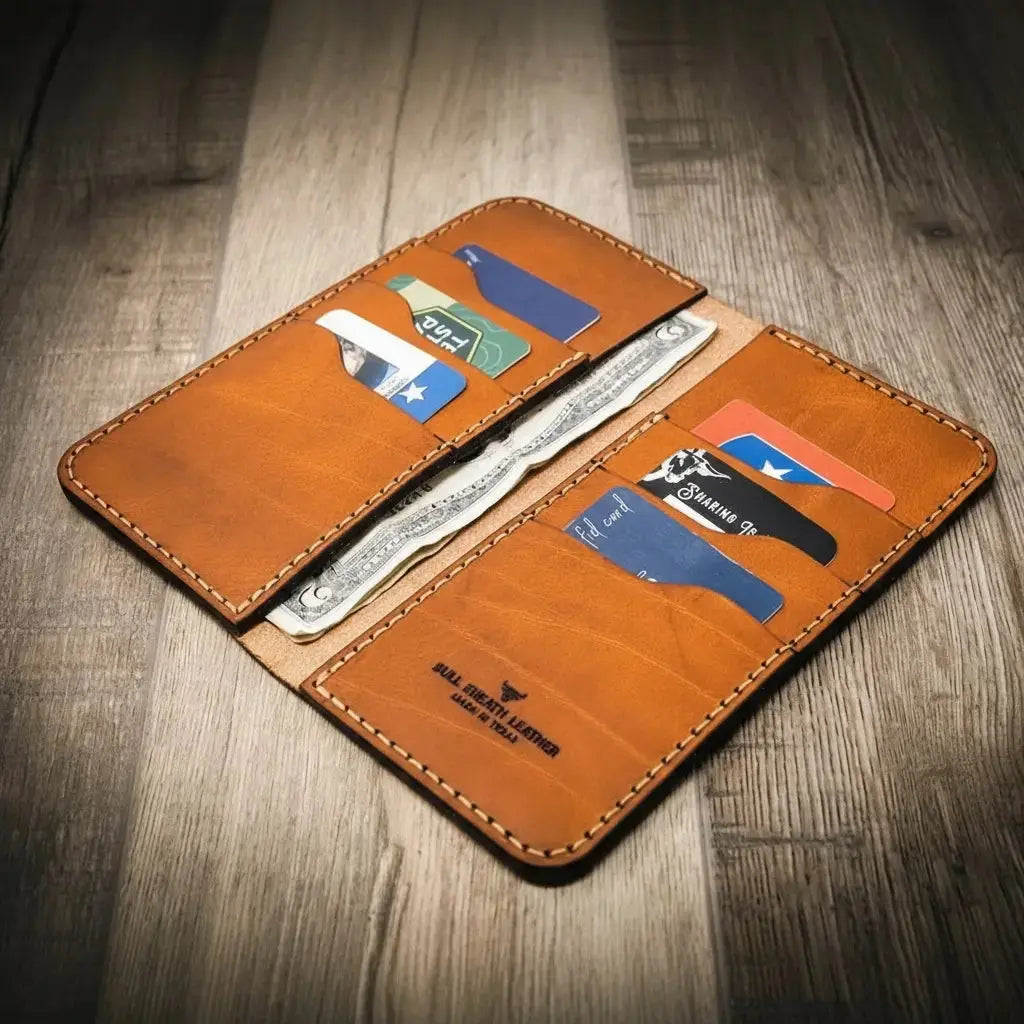 The Houstonian Long Wallet Bull Sheath Leather