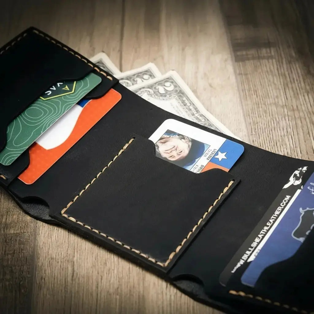 The Trinity Trifold Wallet Bull Sheath Leather