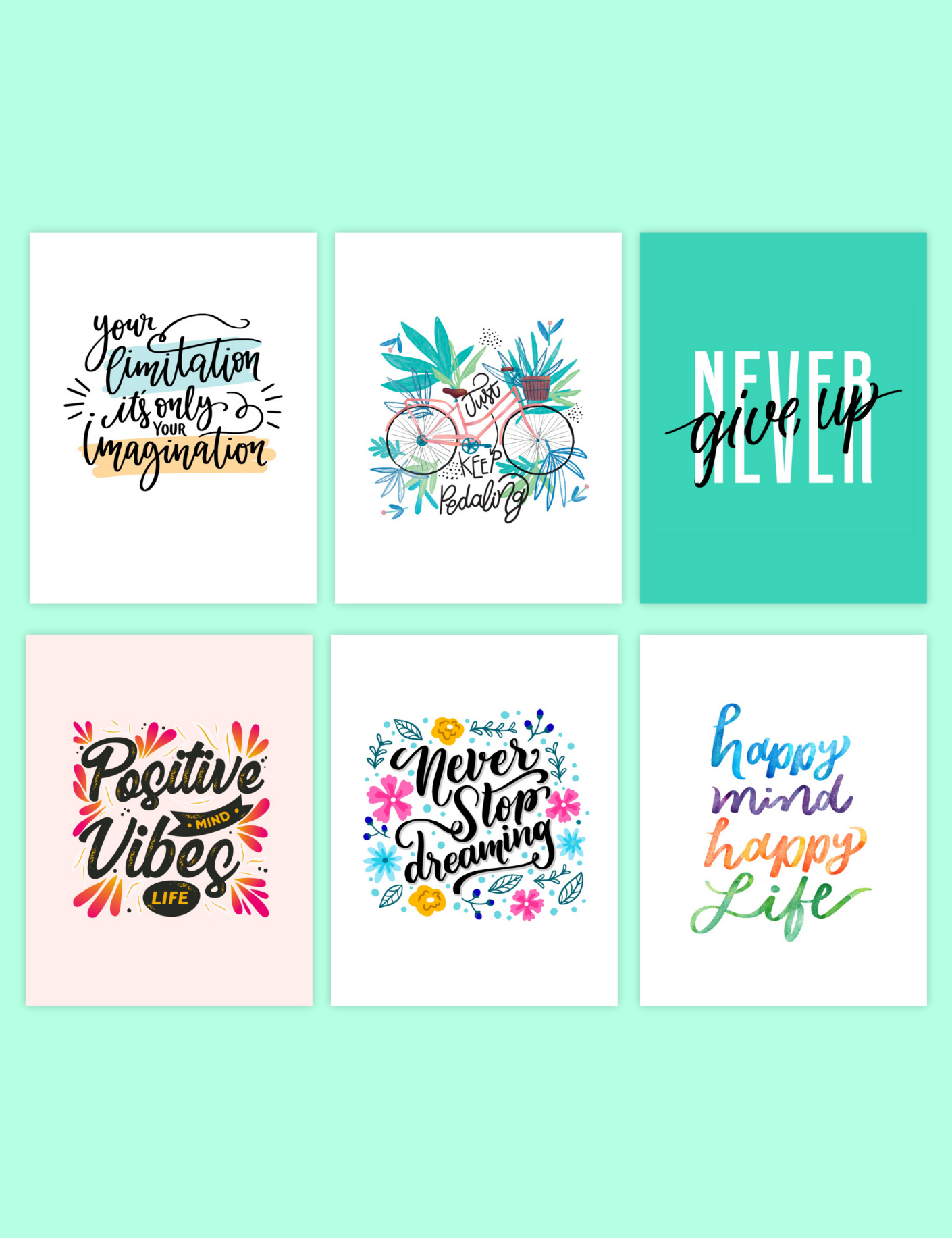 10 Motivational Quote Wall Art Jessica Autumn