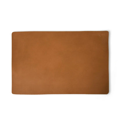 Caramel Luxe Leather Desk Mat + Mouse Pad Classy Leather Bags