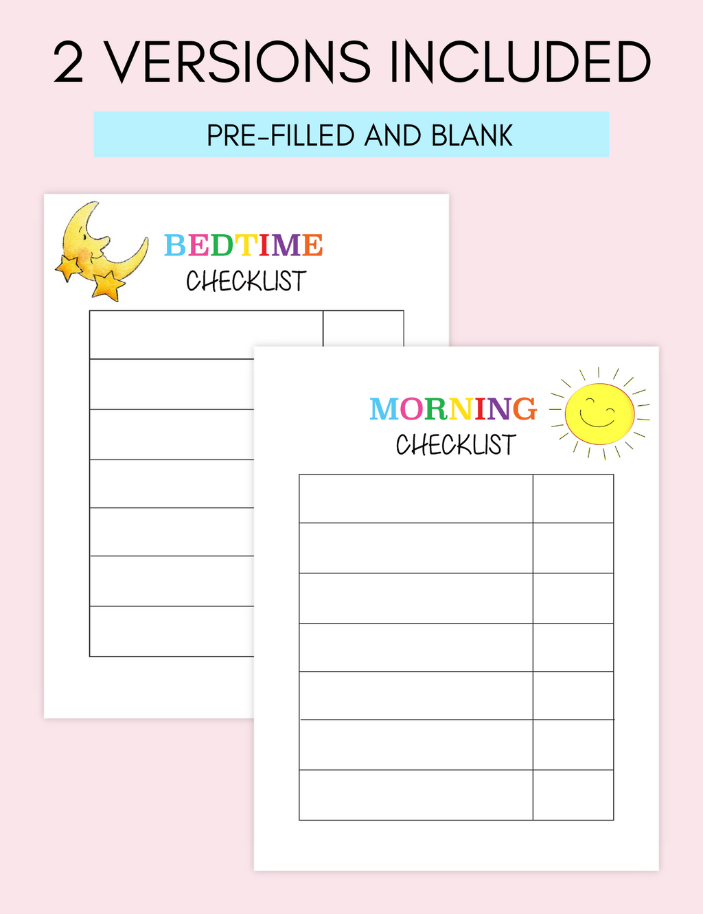 Children's Daily Checklist Jessica Autumn