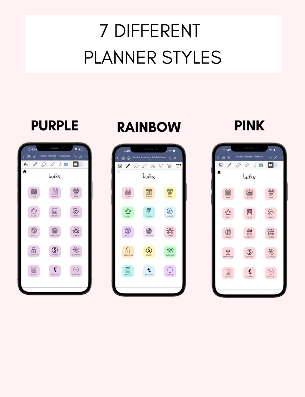 Mega Digital Phone Planner Bundle Jessica Autumn