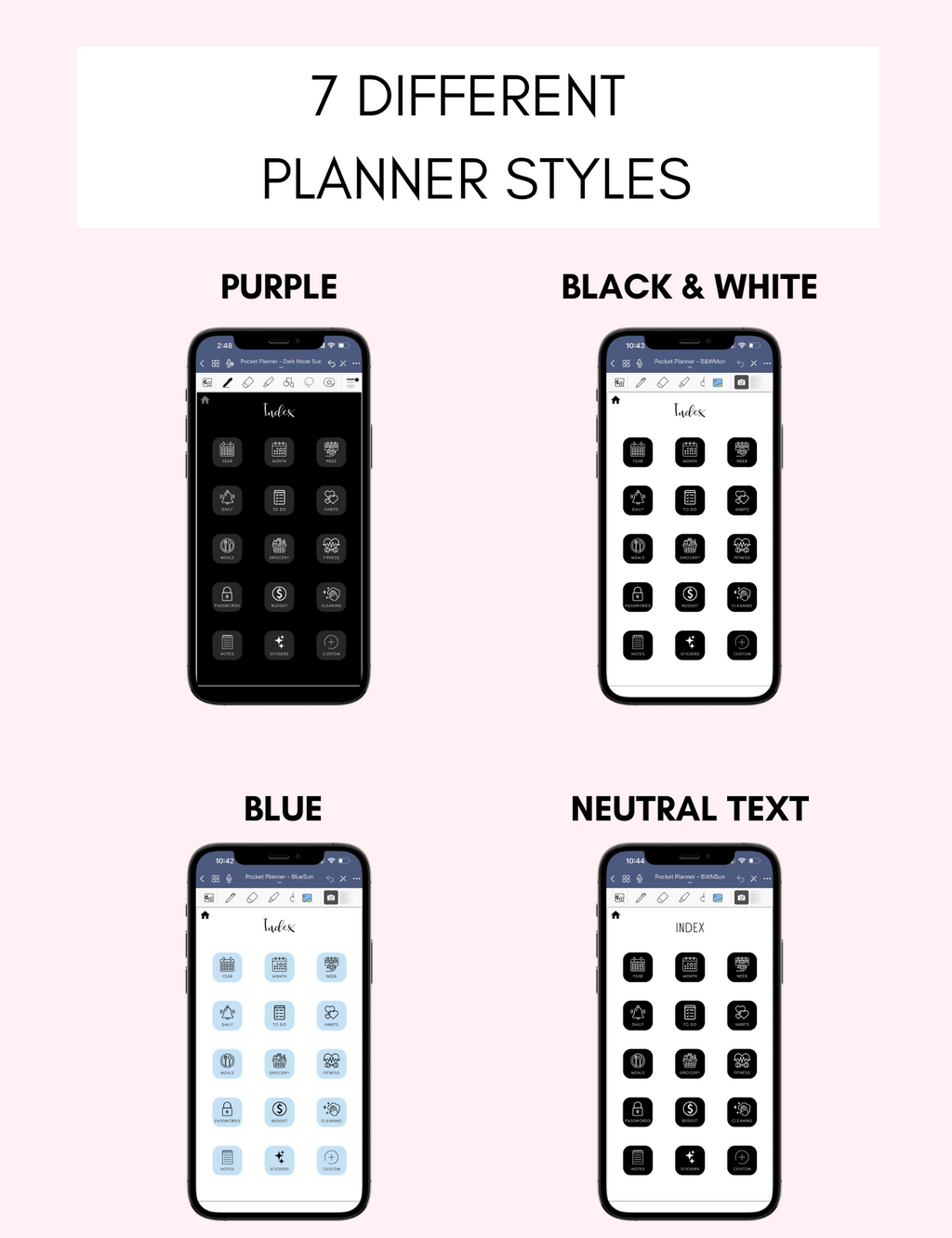 Digital Phone Planner Bundle Jessica Autumn