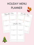 Holiday Menu Planner Jessica Autumn