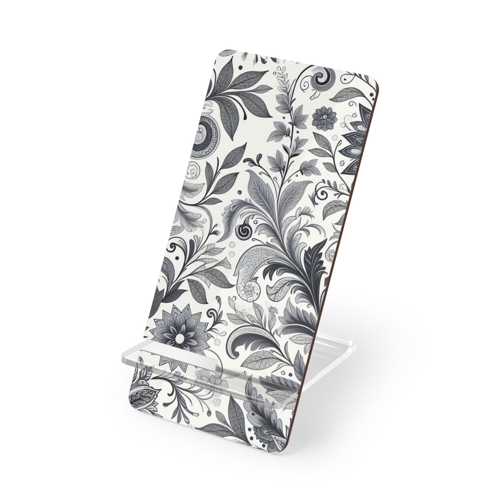 Elegant Floral Smartphone Display Stand, Desk Organizer, Home Decor, Gift for Tech Lovers, Office Accessory, Phone Holder Grayceful LLC