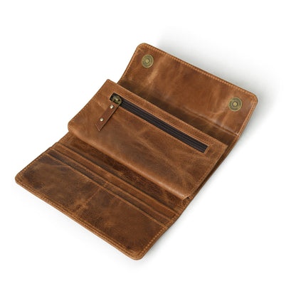 Ellison Women's Wallet- Tan Brown Classy Leather Bags
