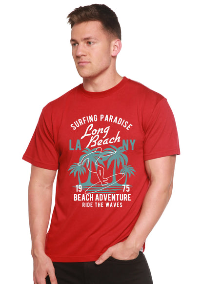 Beach Adventure Men's Bamboo Viscose/Organic Cotton Short Sleeve Graphic T-Shirt Spun Bamboo