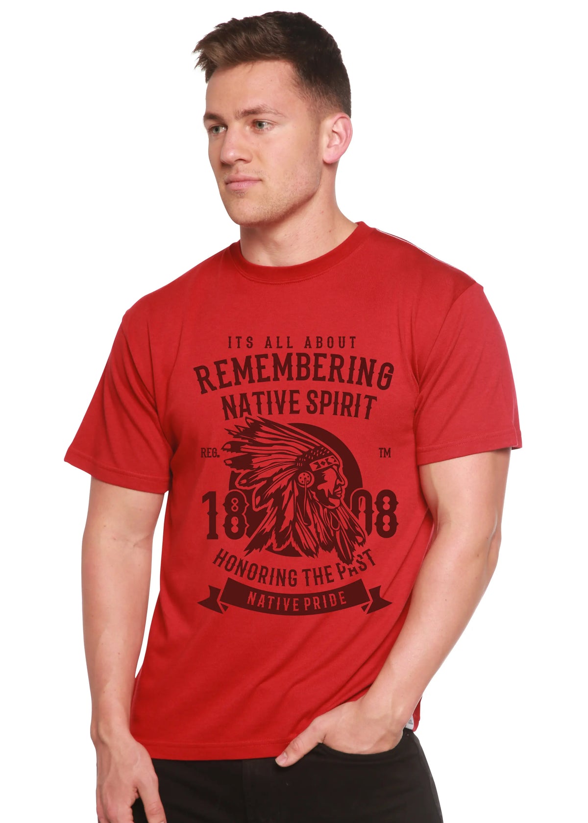 Remembering Spun Bamboo® Men's Bamboo Viscose/Organic Cotton Short Sleeve Graphic T-Shirt Spun Bamboo