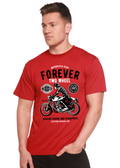 Forever Two Wheel Men's Bamboo Viscose/Organic Cotton Short Sleeve Graphic T-Shirt Spun Bamboo