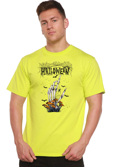Halloween Men's Bamboo Viscose/Organic Cotton Short Sleeve Graphic T-Shirt Spun Bamboo