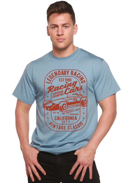 Legendary Racing Cars Men's Bamboo Viscose/Organic Cotton Short Sleeve Graphic T-Shirt Spun Bamboo