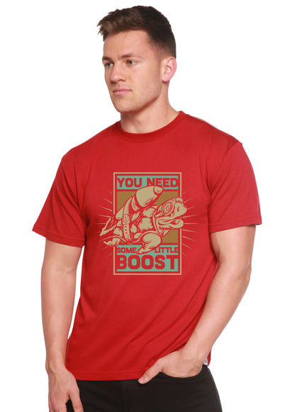 You Need Boost Men's Bamboo Viscose/Organic Cotton Short Sleeve Graphic T-Shirt Spun Bamboo