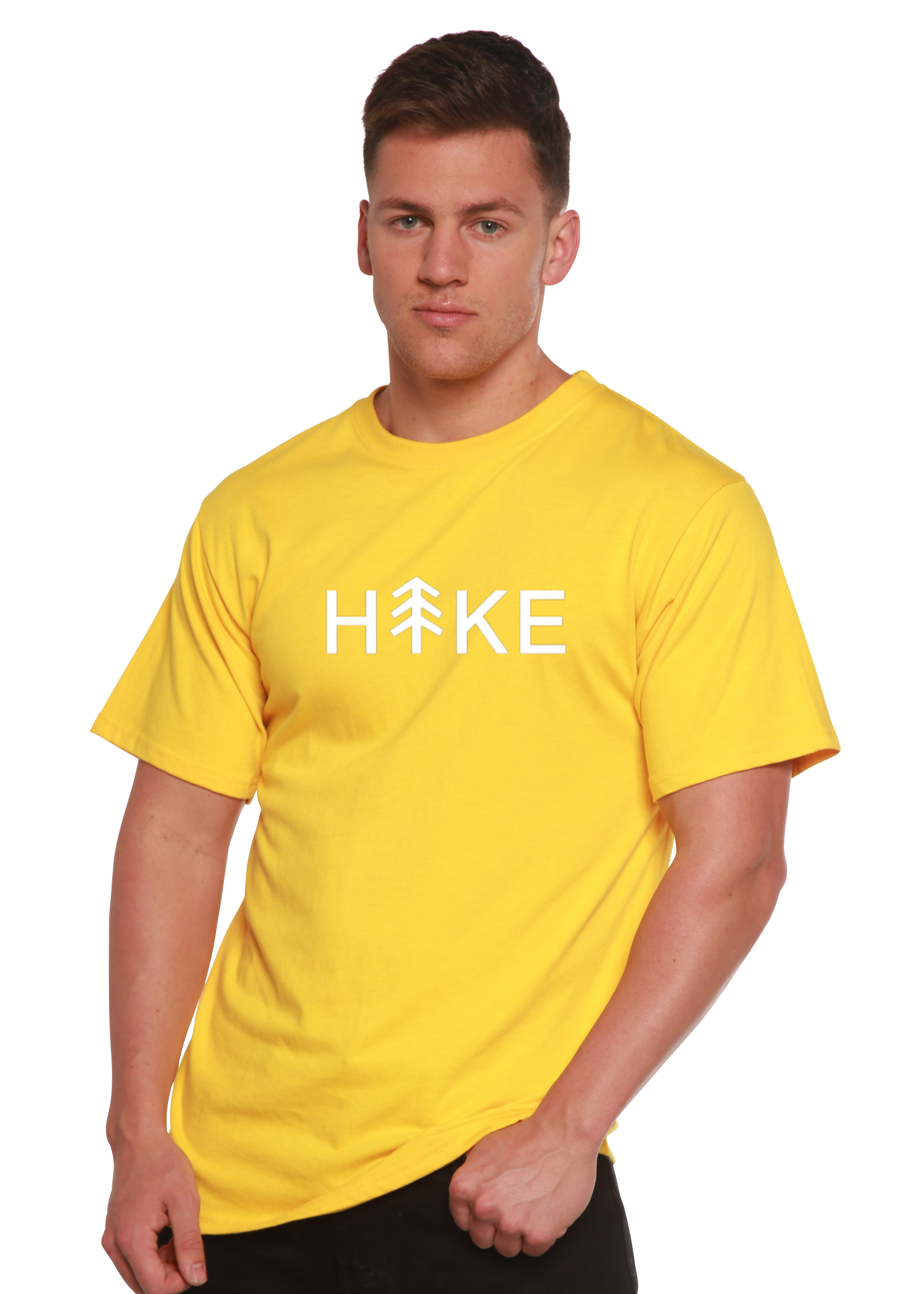 Hike Men's Bamboo Viscose/Organic Cotton Short Sleeve Graphic T-Shirt Spun Bamboo