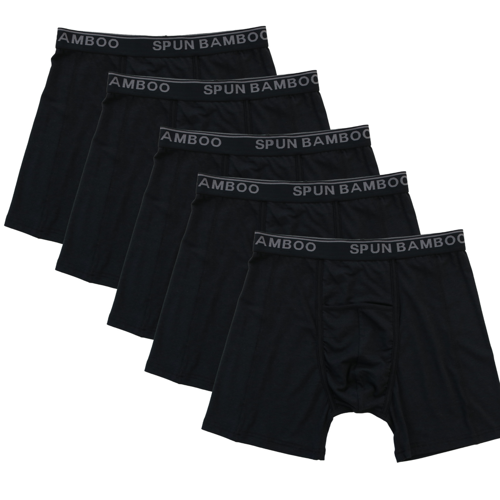 Men’s Bamboo Boxer Briefs — Ultra-Soft, Breathable Everyday Underwear Spun Bamboo