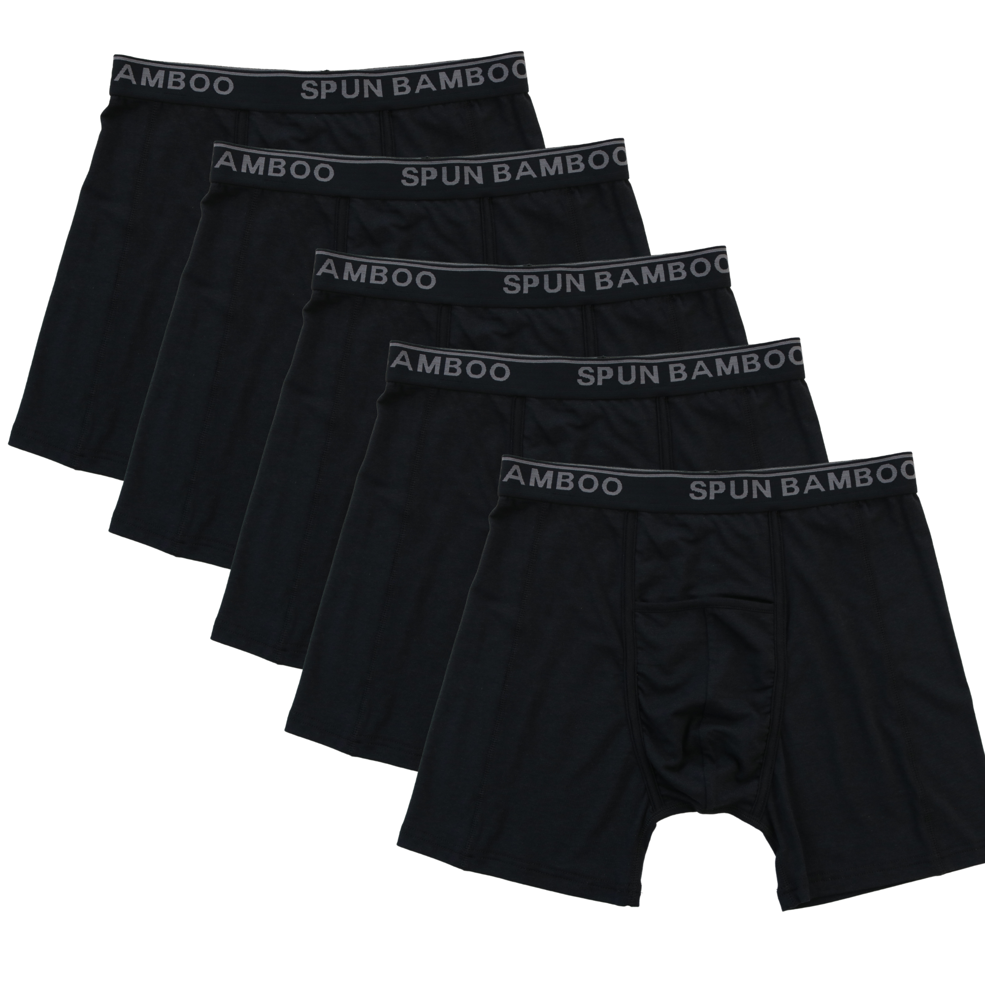 Men’s Bamboo Boxer Briefs — Ultra-Soft, Breathable Everyday Underwear Spun Bamboo