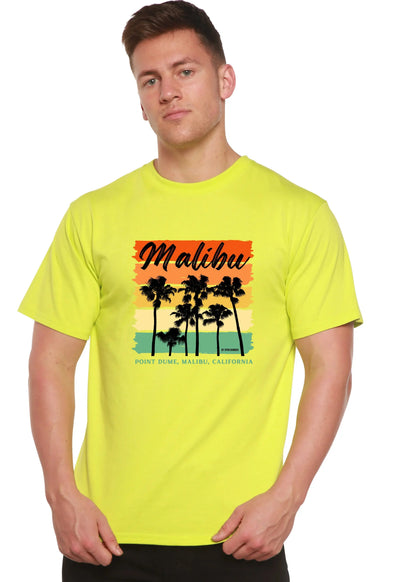 Malibu Unisex Bamboo Viscose/Organic Cotton Short Sleeve Graphic T-Shirt Spun Bamboo