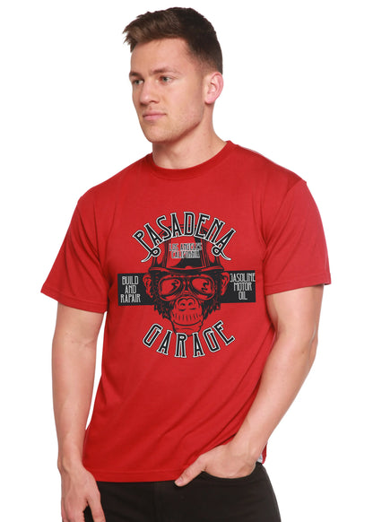 Pasadena Garage Men's Bamboo Viscose/Organic Cotton Short Sleeve Graphic T-Shirt Spun Bamboo