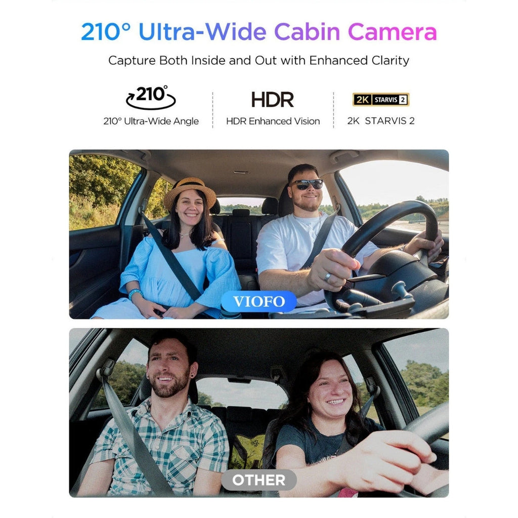VIOFO A329S 3CH 4K Front + 2K Rear + 2K Interior Sony STARVIS 2 Dash Cam BlackboxMyCar