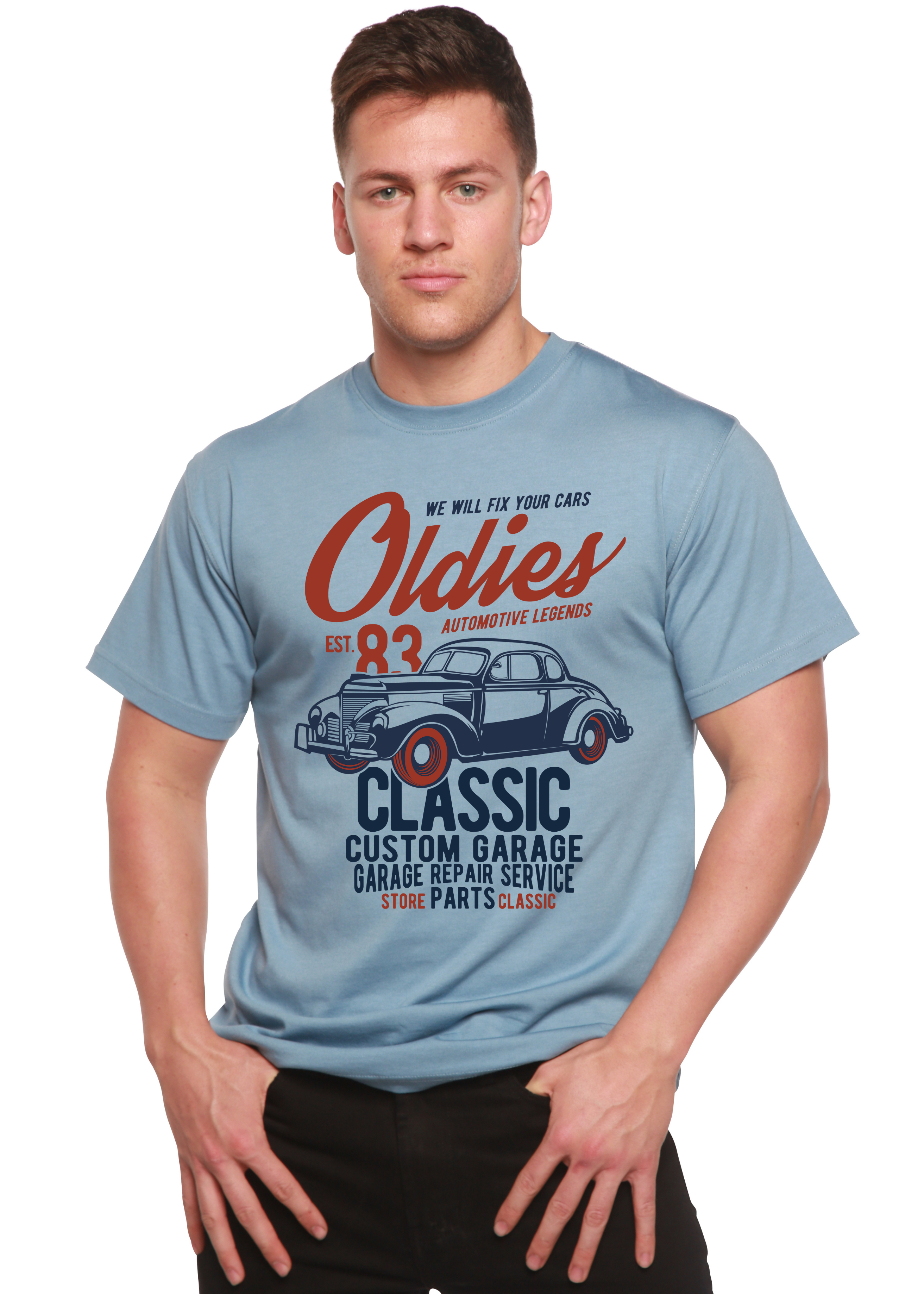Oldies Spun Bamboo® Men's Bamboo Viscose/Organic Cotton Short Sleeve Graphic T-Shirt Spun Bamboo