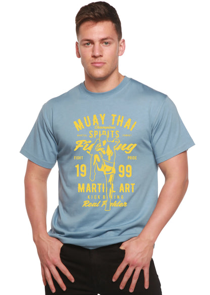 Muay Thai Spun Bamboo® Men's Bamboo Viscose/Organic Cotton Short Sleeve Graphic T-Shirt Spun Bamboo