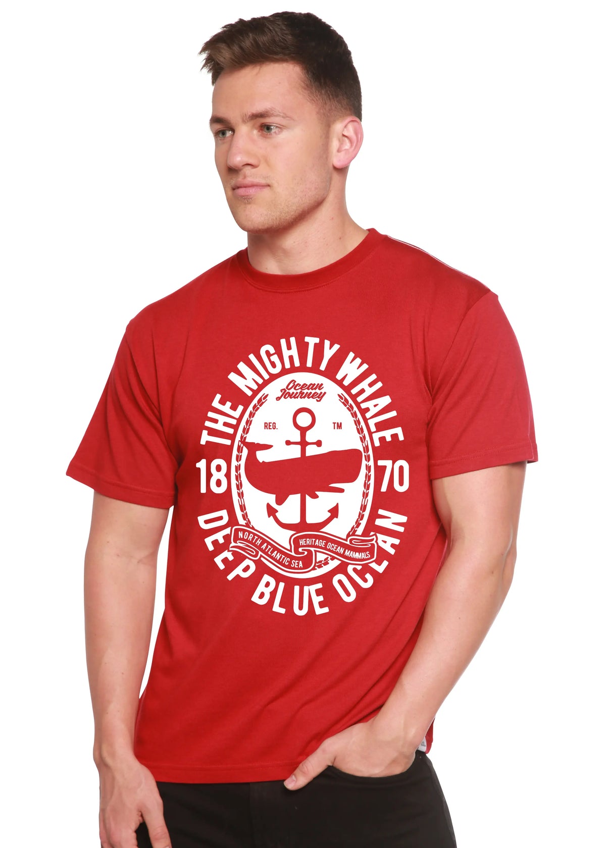 The Mighty Spun Bamboo® Men's Bamboo Viscose/Organic Cotton Short Sleeve Graphic T-Shirt Spun Bamboo