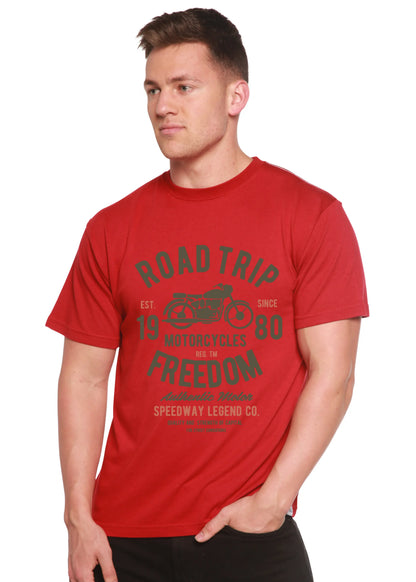 Road Trip Spun Bamboo® Men's Bamboo Viscose/Organic Cotton Short Sleeve Graphic T-Shirt Spun Bamboo