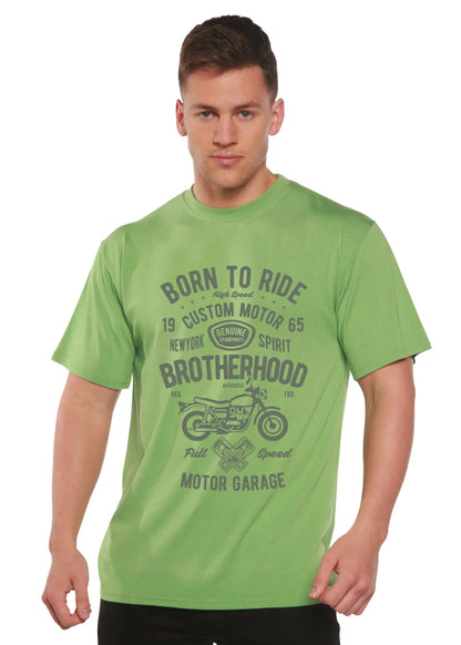 Motorcycle Brotherhood Men's Bamboo Viscose/Organic Cotton Short Sleeve Graphic T-Shirt Spun Bamboo
