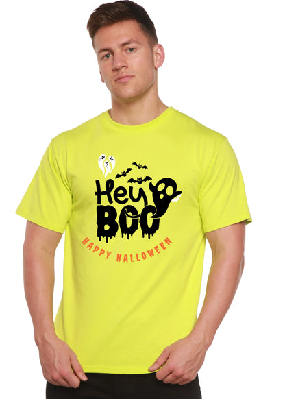 Hey Boo Men's Bamboo Viscose/Organic Cotton Short Sleeve Graphic T-Shirt Spun Bamboo