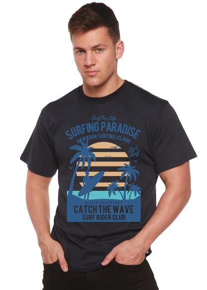 Surfing Paradis Spun Bamboo® Men's Bamboo Viscose/Organic Cotton Short Sleeve Graphic T-Shirt Spun Bamboo
