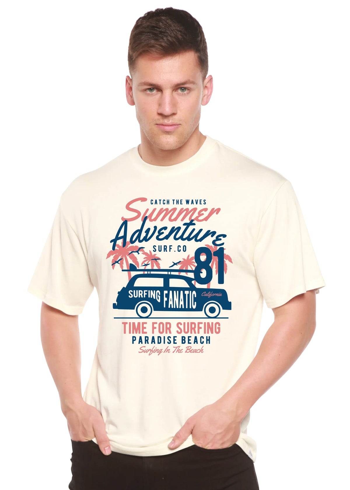 Sammer Adventure Spun Bamboo® Men's Bamboo Viscose/Organic Cotton Short Sleeve Graphic T-Shirt Spun Bamboo