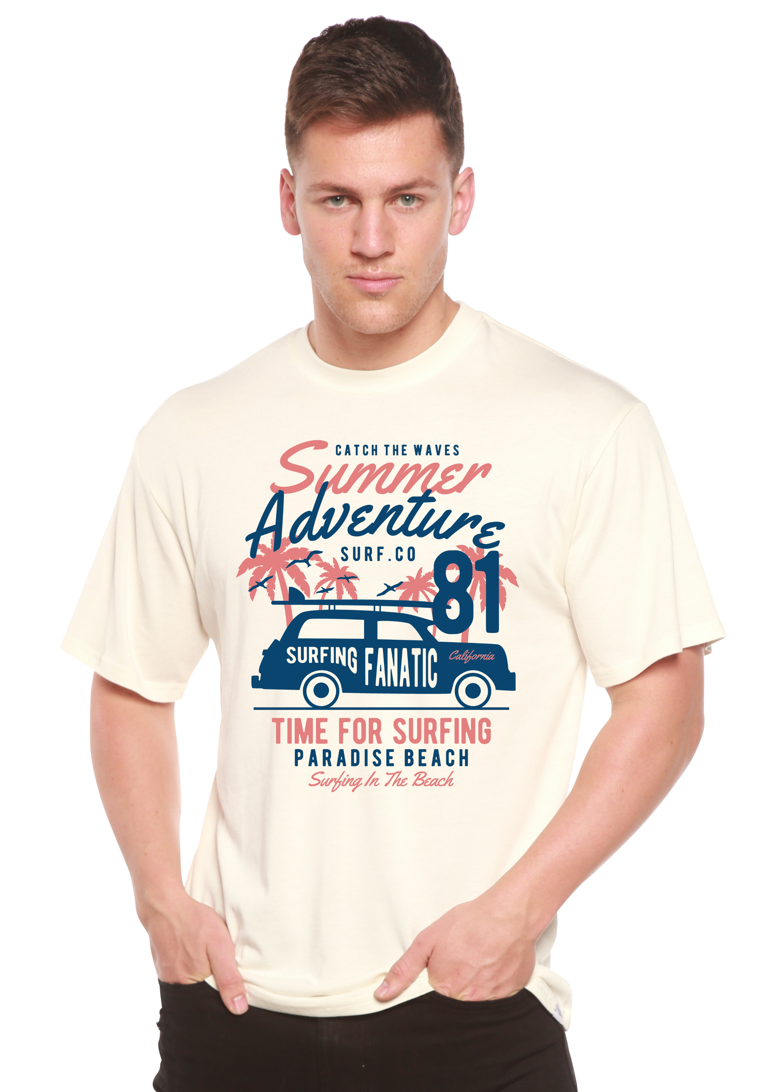 Sammer Adventure Spun Bamboo® Men's Bamboo Viscose/Organic Cotton Short Sleeve Graphic T-Shirt Spun Bamboo